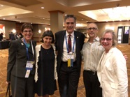 Rigoberto Hernandez with Madeleine Jacobs and the Lichter Family at an ACS meeting