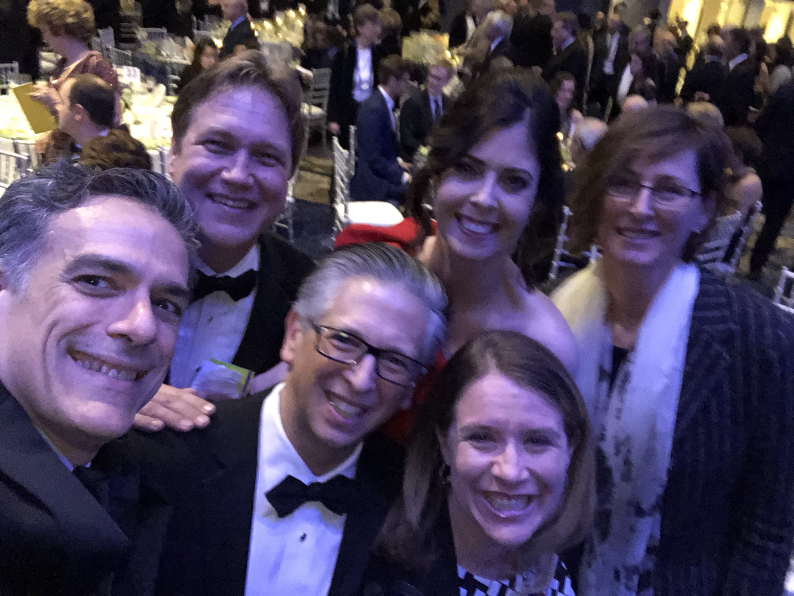 Photo of Rigoberto Hernandez with several colleagues at an ACS National Awards Dinner.